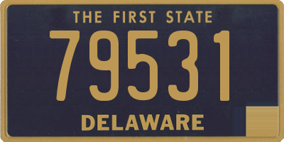 DE license plate 79531