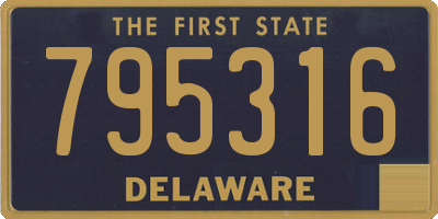 DE license plate 795316
