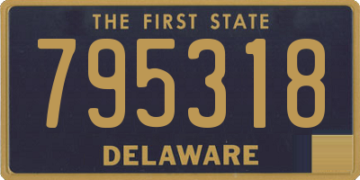 DE license plate 795318