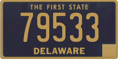 DE license plate 79533
