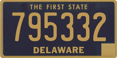 DE license plate 795332