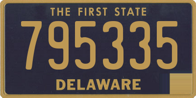 DE license plate 795335
