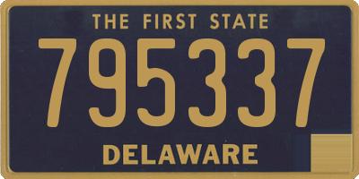 DE license plate 795337