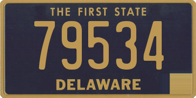 DE license plate 79534