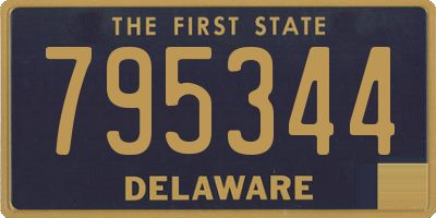 DE license plate 795344