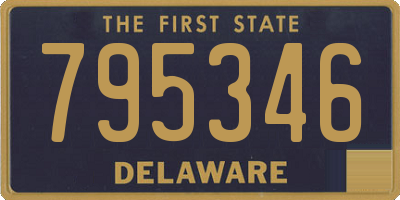 DE license plate 795346