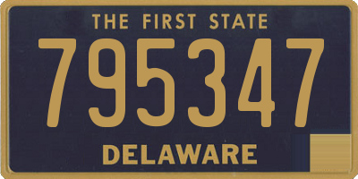 DE license plate 795347