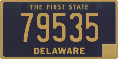 DE license plate 79535
