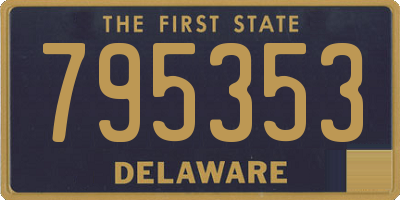 DE license plate 795353