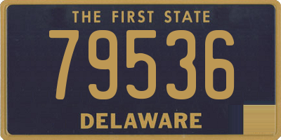 DE license plate 79536