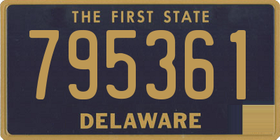 DE license plate 795361