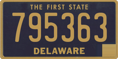 DE license plate 795363
