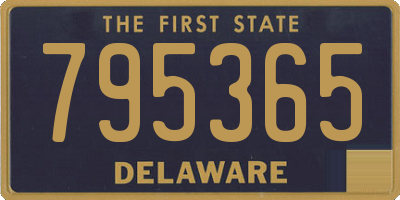 DE license plate 795365