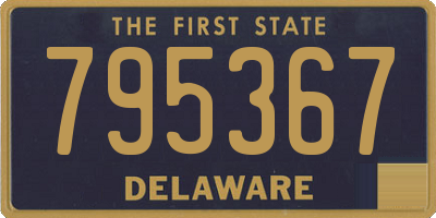 DE license plate 795367
