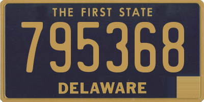 DE license plate 795368