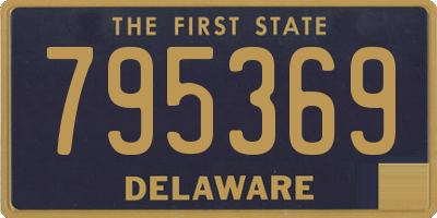 DE license plate 795369