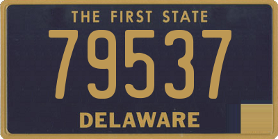 DE license plate 79537