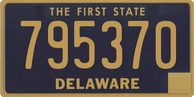 DE license plate 795370