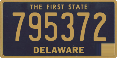 DE license plate 795372