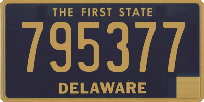 DE license plate 795377
