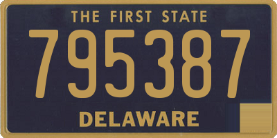 DE license plate 795387
