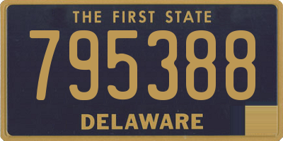 DE license plate 795388