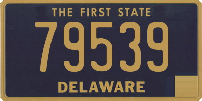 DE license plate 79539