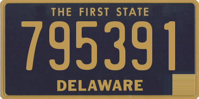 DE license plate 795391