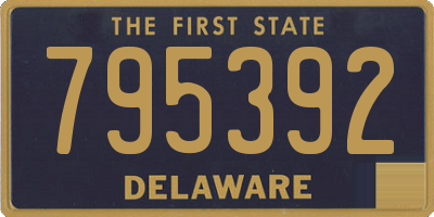 DE license plate 795392