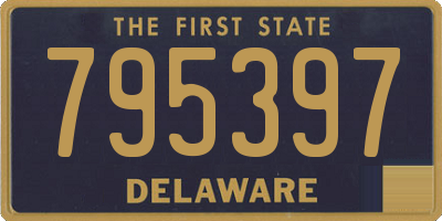 DE license plate 795397
