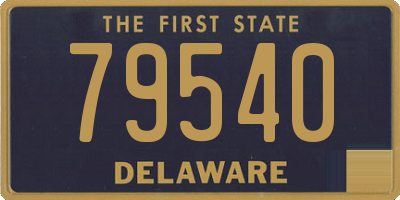 DE license plate 79540