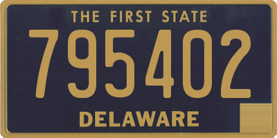 DE license plate 795402