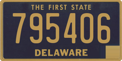 DE license plate 795406