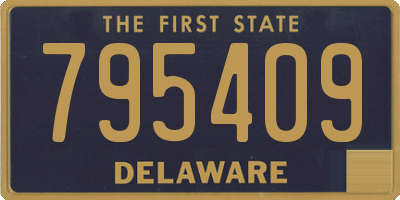 DE license plate 795409