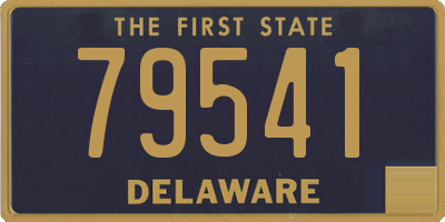 DE license plate 79541