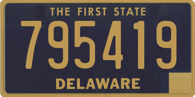 DE license plate 795419