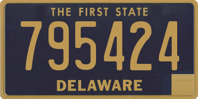 DE license plate 795424