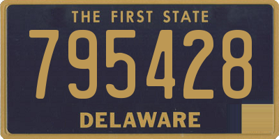 DE license plate 795428