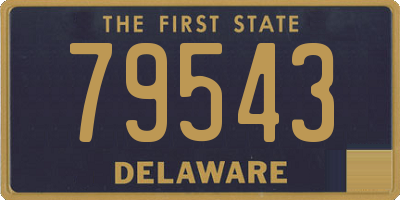 DE license plate 79543