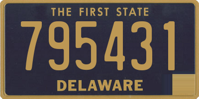 DE license plate 795431