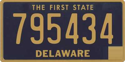 DE license plate 795434