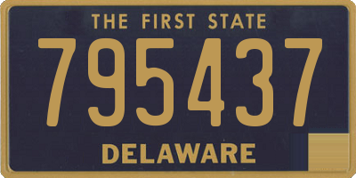 DE license plate 795437