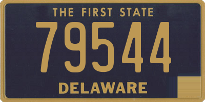 DE license plate 79544