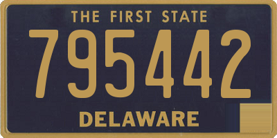 DE license plate 795442