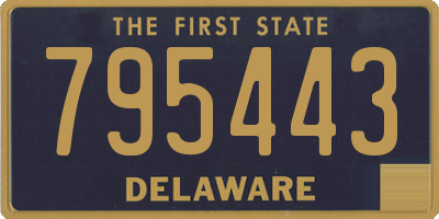 DE license plate 795443