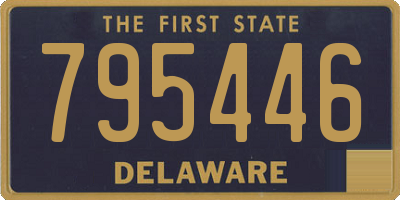 DE license plate 795446