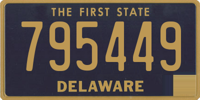 DE license plate 795449