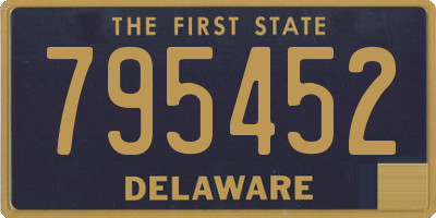 DE license plate 795452