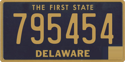 DE license plate 795454
