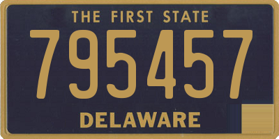 DE license plate 795457
